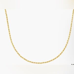 Oak and Luna - 16” ROPE CHAIN NECKLACE - GOLD VERMEIL